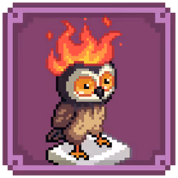 Flaming Moonbird Statue