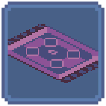 Embroidered Carpet (Purple)