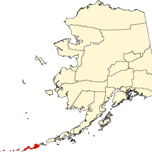 Aleutians West Census Area Map