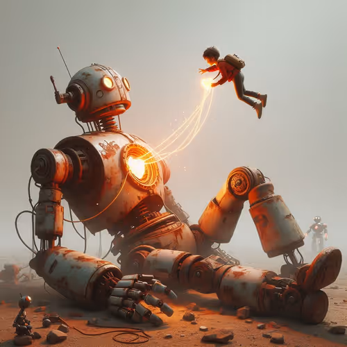 Lonely Rusty Robot