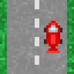 Moving Pixel Road - Red Racer