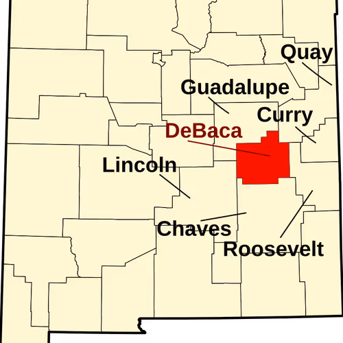 De Baca County Map