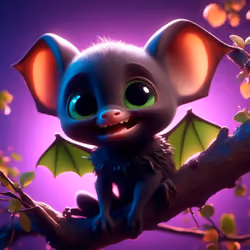 3 Baby Bats - Green