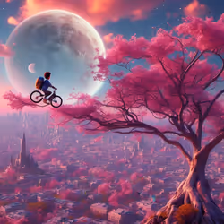 To The Moon - On a Bike