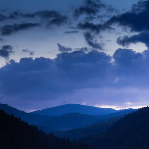 Mountains blue