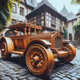 Old Wooden Gold Machine 