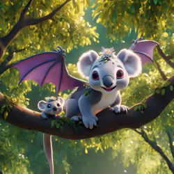 KoalaDragon On A Lovely Afternoon - Parent & Child