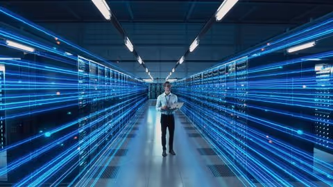 Futuristic Animated Concept_ Big Data Center Chief