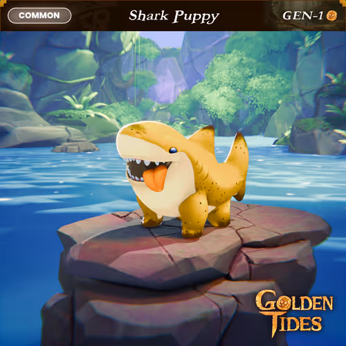 Golden Tides Gen1 Shark Puppy Pets