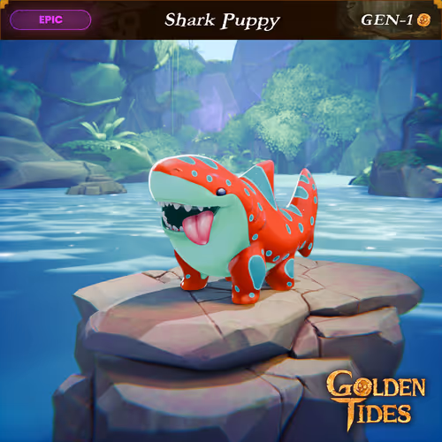 Golden Tides Gen1 Shark Puppy Pets