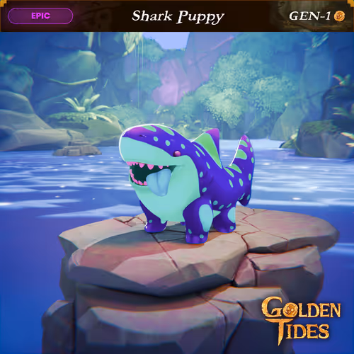 Golden Tides Gen1 Shark Puppy Pets
