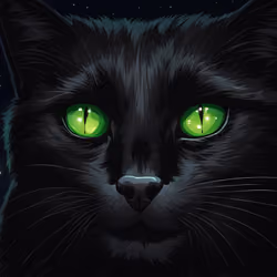 8 - Smiling Black Cat - Comic