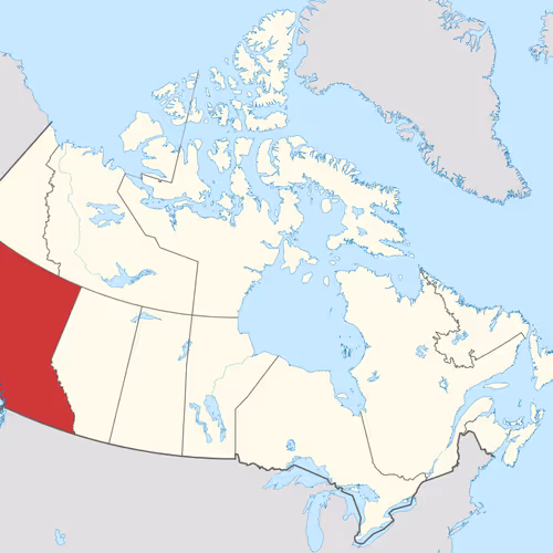 Map of British Columbia