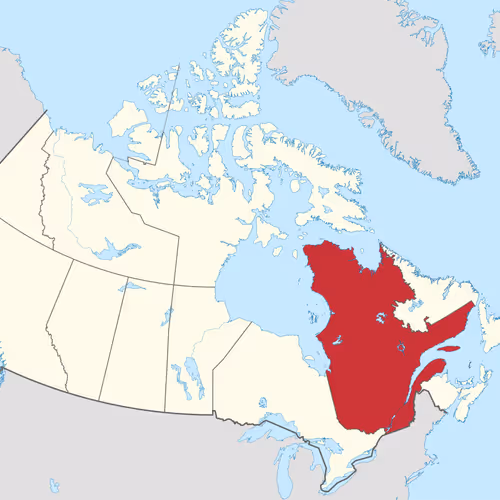 Map of Quebec
