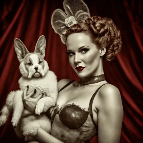 Woman And The Rabbit