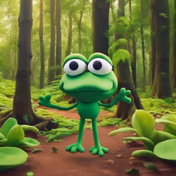 Frog in Forest - Free Hugs