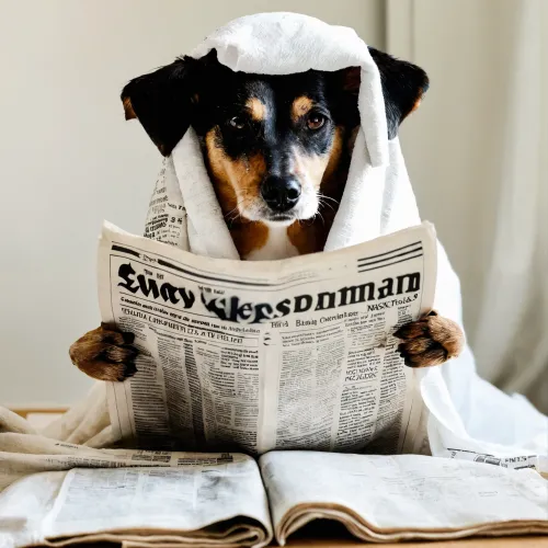 Doggy after shower