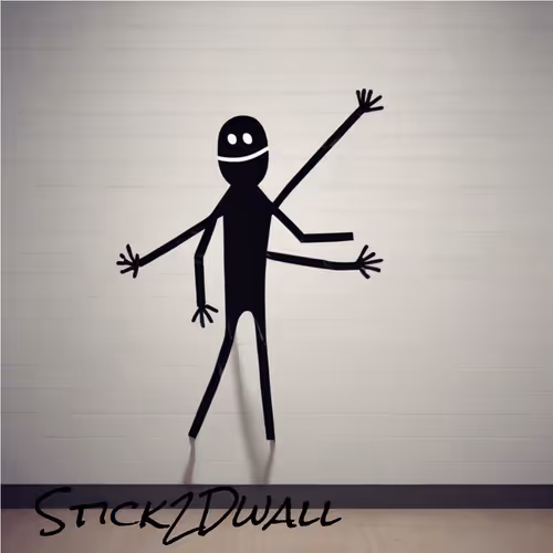 Stick on wall