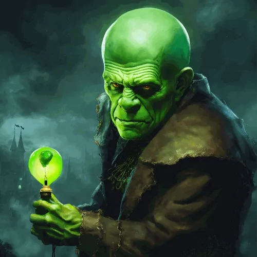 Frankenstein in green