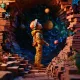 The boy in the mysterious hole