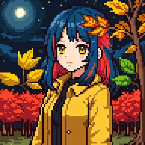 Girls in autumn