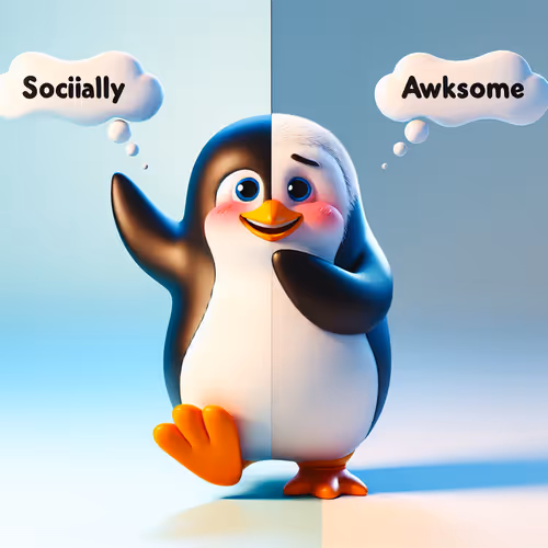 Socially Awesome Awkward Penguin