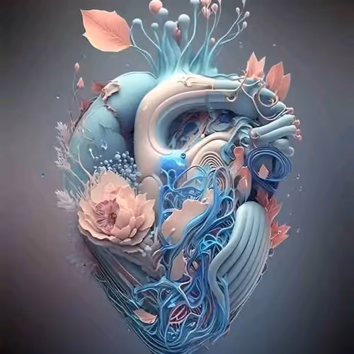 Nature's Pulse: The Blooming Heart