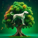 dog on tree