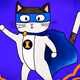 Superhero cat