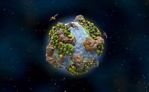 Mint Green Planet