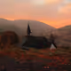 house in the mountains