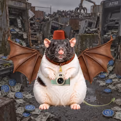 Fat Cat Bat Rat Wif Hat #03054