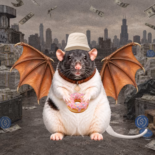 Fat Cat Bat Rat Wif Hat #00995