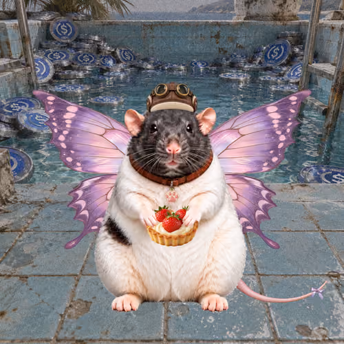 Fat Cat Bat Rat Wif Hat #00103