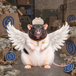 Fat Cat Bat Rat Wif Hat #01732