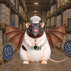 Fat Cat Bat Rat Wif Hat #09994