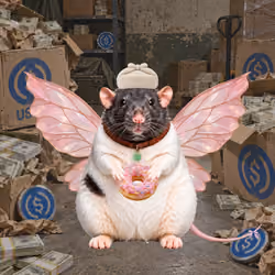 Fat Cat Bat Rat Wif Hat #01576