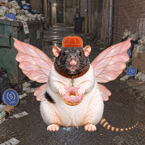 Fat Cat Bat Rat Wif Hat #01338