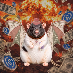 Fat Cat Bat Rat Wif Hat #05541