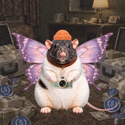 Fat Cat Bat Rat Wif Hat #02931