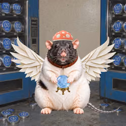 Fat Cat Bat Rat Wif Hat #00708