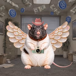 Fat Cat Bat Rat Wif Hat #00943