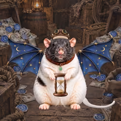 Fat Cat Bat Rat Wif Hat #05558