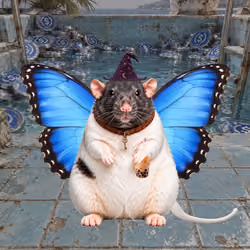 Fat Cat Bat Rat Wif Hat #00819