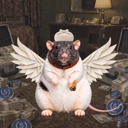 Fat Cat Bat Rat Wif Hat #08440