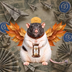 Fat Cat Bat Rat Wif Hat #01544