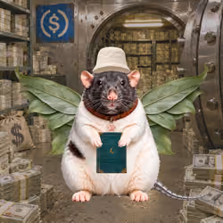 Fat Cat Bat Rat Wif Hat #01722