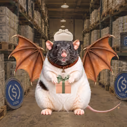 Fat Cat Bat Rat Wif Hat #02070