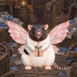 Fat Cat Bat Rat Wif Hat #02709