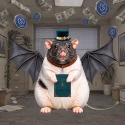 Fat Cat Bat Rat Wif Hat #02983